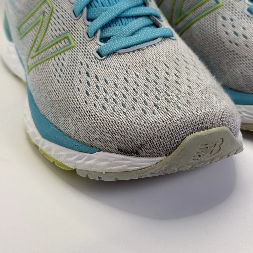 New Balance‎ Fresh Foam 880 V11 Women's Size 8.5 D Gray Blue Green Running Shoes